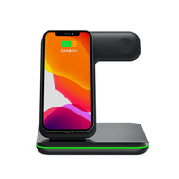 3 in 1 Qi Wireless Charger Pad for iphone 13 12 Pro iWatch airpods Pro Charging Dock Station - Golonzo -                                                                             