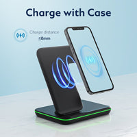 3 in 1 Qi Wireless Charger Pad for iphone 13 12 Pro iWatch airpods Pro Charging Dock Station - Golonzo -                                                                             