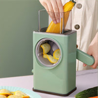 3 in 1 Round Cutter Vegetable Slicer Manual Kitchen - Golonzo -                                                                             