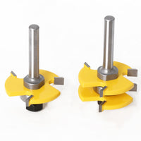3pcs 8mm Shank Tongue & Groove Joint Assembly Router Bits - Golonzo -                                                                             