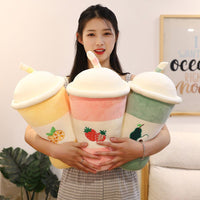 45~80cm Stuffed Fruits Bubble Tea Colorful Plush Drink Bottle - Golonzo -                                                                             