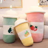 45~80cm Stuffed Fruits Bubble Tea Colorful Plush Drink Bottle - Golonzo -                                                                             