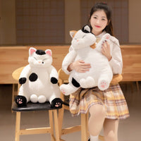 35/45cm Lazy Japan Cat DollFuzzy Plush Stuffed Sitting Sleeping Animal - Golonzo -                                                                             