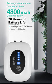 4800mAh Aquarium Oxygen Air Pump Compressor - Golonzo -                                                                             