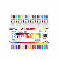 48 Watercolor Brush Pen Colored Markers - Golonzo -                                                                             