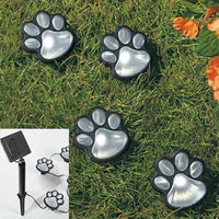 4LED Solar Powered Cat Paw Garden Lights - Golonzo -                                                                             
