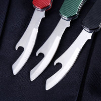4 In1 Multi-Function Outdoor Camping Portable Folding Fork Knife - Golonzo -                                                                             