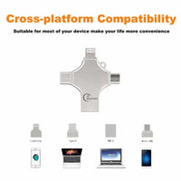 4 in 1 Usb Flash Drive for iPhone Smartphone - Golonzo -                                                                             