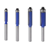 1pc 6mm 1/4inch Shank Trim Router Bit with Bearing for Wood Template Pattern - Golonzo -                                                                             