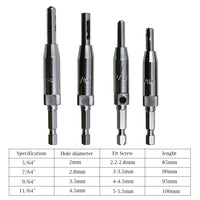 4pcs Self Centering Hinge Drill Bits Set Door Cabinet Pilot Holes - Golonzo -                                                                             