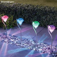 4pcs Solar Power Lawn Diamond LED Lamps - Golonzo -                                                                             