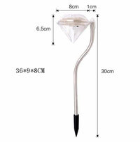 4pcs Solar Power Lawn Diamond LED Lamps - Golonzo -                                                                             