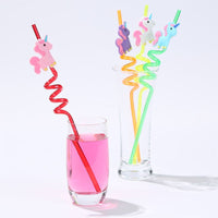 4pcs Unicorn Party Drinking Straws Decorations - Golonzo -                                                                             