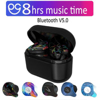 5.0 Bluetooth Earphone True Wireless - 3D Sport Headphones Waterproof Stereo Earbuds With Microphone - Golonzo -                                                                             