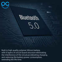 5.0 Bluetooth Earphone True Wireless - 3D Sport Headphones Waterproof Stereo Earbuds With Microphone - Golonzo -                                                                             