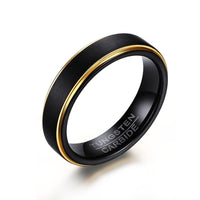 5MM Thin Black Tungsten Rings for Men - Golonzo -                                                                             