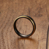 5MM Thin Black Tungsten Rings for Men - Golonzo -                                                                             