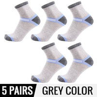 5Pairs Fashion High Quality Cotton Casual Men Sporting Socks - Golonzo -                                                                             