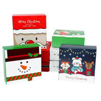 5Pcs 14cm Square Merry Christmas Candy Gift Box - Golonzo -                                                                             