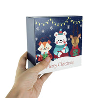 5Pcs 14cm Square Merry Christmas Candy Gift Box - Golonzo -                                                                             