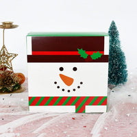 5Pcs 14cm Square Merry Christmas Candy Gift Box - Golonzo -                                                                             