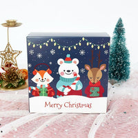 5Pcs 14cm Square Merry Christmas Candy Gift Box - Golonzo -                                                                             