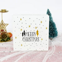 5Pcs 14cm Square Merry Christmas Candy Gift Box - Golonzo -                                                                             