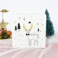 5Pcs 14cm Square Merry Christmas Candy Gift Box - Golonzo -                                                                             