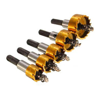 5Pcs HSS Drill Bit Saw Set Carbide Tip Metal Wood Drilling Hole - Golonzo -                                                                             