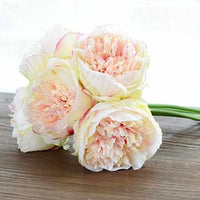 5Pcs Silk Artificial Peony Flowers - Golonzo -                                                                             