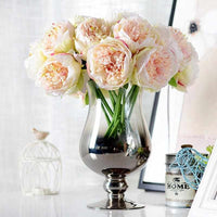 5Pcs Silk Artificial Peony Flowers - Golonzo -                                                                             