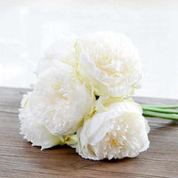 5Pcs Silk Artificial Peony Flowers - Golonzo -                                                                             