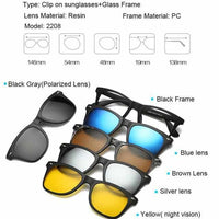 5+1 Fashion Clip On Sunglasses - Golonzo -                                                                             