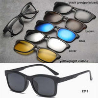 5+1 Fashion Clip On Sunglasses - Golonzo -                                                                             