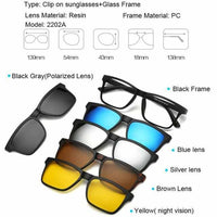5+1 Fashion Clip On Sunglasses - Golonzo -                                                                             