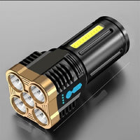 5 Core Super Bright Flashlight Rechargeable Outdoor Multi function - Golonzo -                                                                             