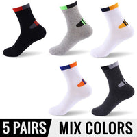 5 Pairs Men Sport Breathable Socks - Golonzo -                                                                             