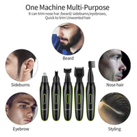 5 in 1 Nose Ear Hair Eyebrow Beard Trimmer - Golonzo -                                                                             