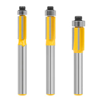 6/6.35mm Shank 3ZFlush Trim Router Bit with Bearing for Wood Template Patter - Golonzo -                                                                             