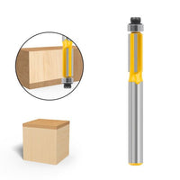 6/6.35mm Shank 3ZFlush Trim Router Bit with Bearing for Wood Template Patter - Golonzo -                                                                             