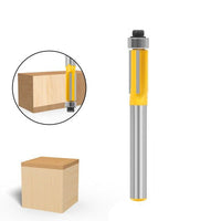 6/6.35mm Shank 3ZFlush Trim Router Bit with Bearing for Wood Template Patter - Golonzo -                                                                             