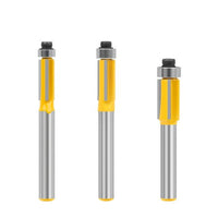 6/6.35mm Shank 3ZFlush Trim Router Bit with Bearing for Wood Template Patter - Golonzo -                                                                             