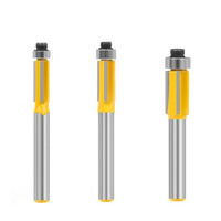 6/6.35mm Shank 3ZFlush Trim Router Bit with Bearing for Wood Template Patter - Golonzo -                                                                             