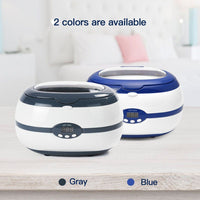 600ml Ultrasonic Cleaner Bath Timer Jewelry Brush Glasses Manicure Stones Cutters Dental - Golonzo -                                                                             