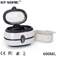 600ml Ultrasonic Cleaner Bath Timer Jewelry Brush Glasses Manicure Stones Cutters Dental - Golonzo -                                                                             