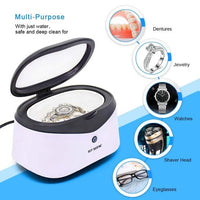 600ml Ultrasonic Cleaner Bath Timer Jewelry Brush Glasses Manicure Stones Cutters Dental - Golonzo -                                                                             