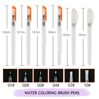 6 Pcs Water Brush Pens for Watercolor Paints - Golonzo -                                                                             