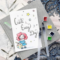 6 Pcs Water Brush Pens for Watercolor Paints - Golonzo -                                                                             