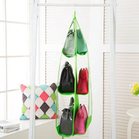 6 Pocket Hanging Handbag Transparent Storage Bag - Golonzo -                                                                             