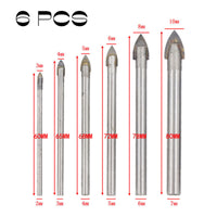 4/6/7 Pcs Glass Marble Porcelain Spear Head Ceramic Tile Drill Bits - Golonzo -                                                                             